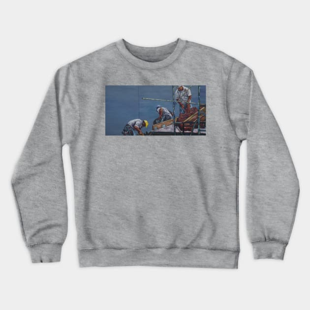 roofers Crewneck Sweatshirt by adelgadoart